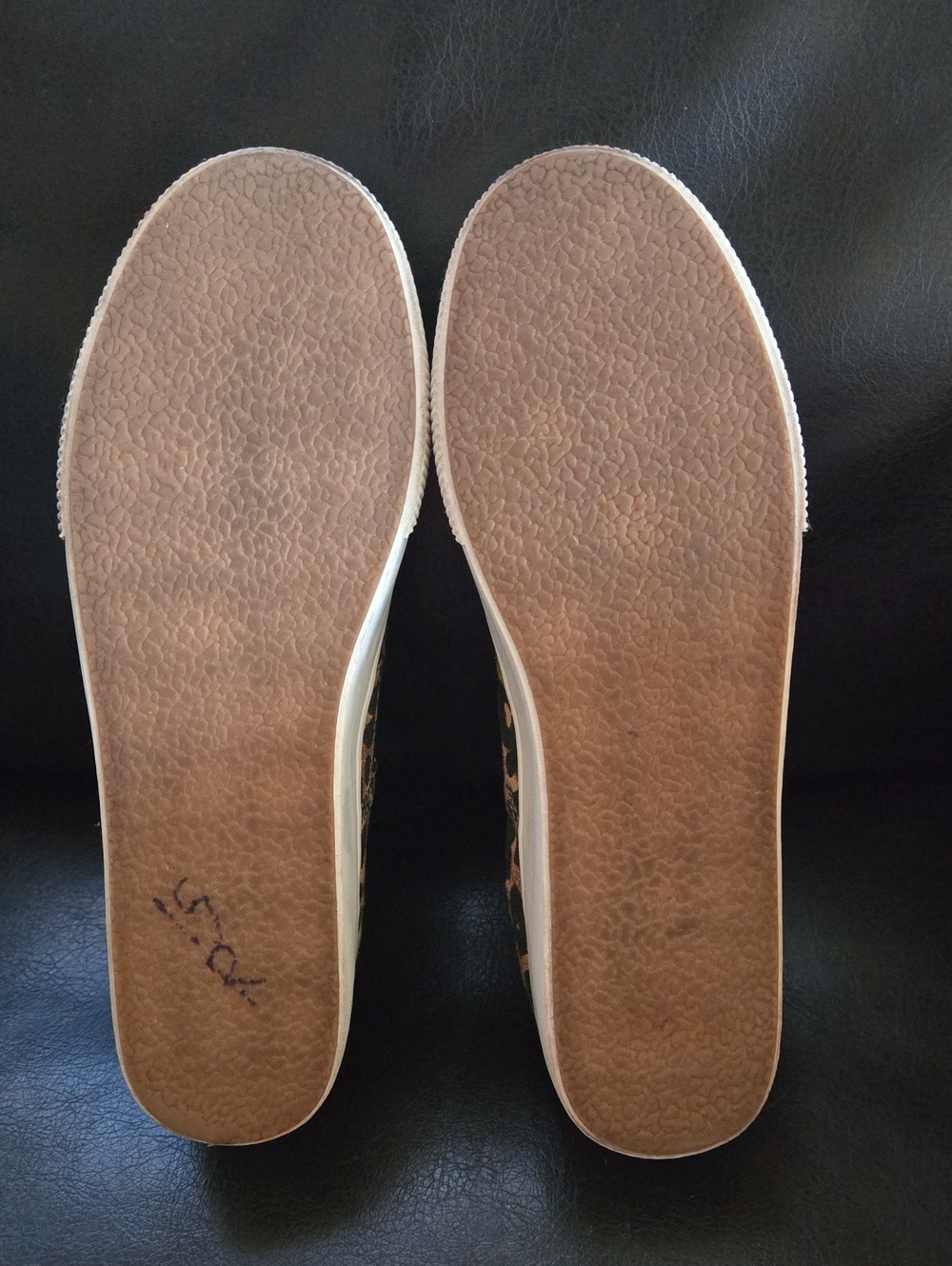 Steve Madden Emmi Leopard Print Canvas Sneakers - Black & Brown Size 10M - Picture 5 of 12